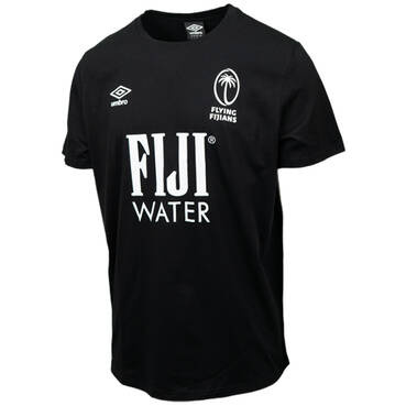 UMBRO FIJI RUGBY MENS FLYING FIJIAN CASUAL TEE BLACK